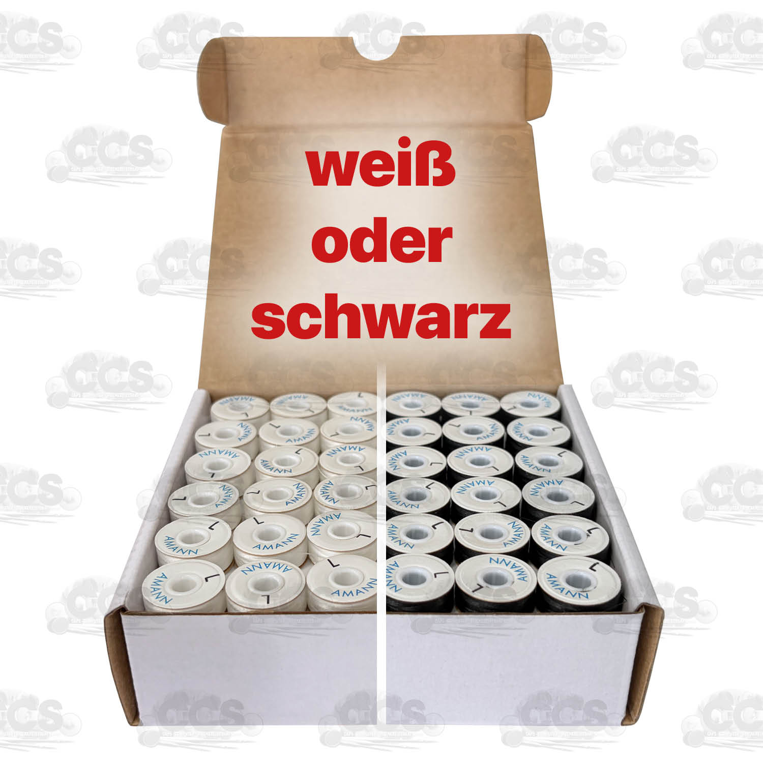 Amann Bobbins 144 vorgespulte Unterfaden-Spulen Stickgarn
