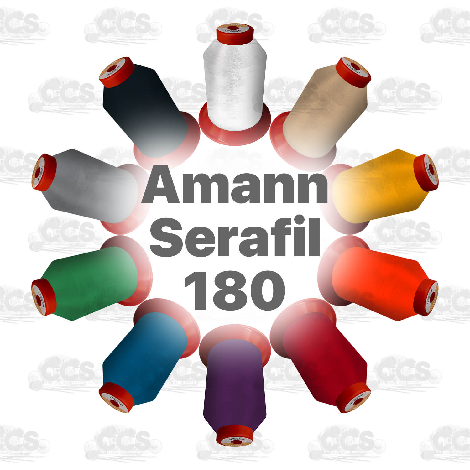 Amann Serafil Stickgarn 5000m Stärke 180 (120/2)